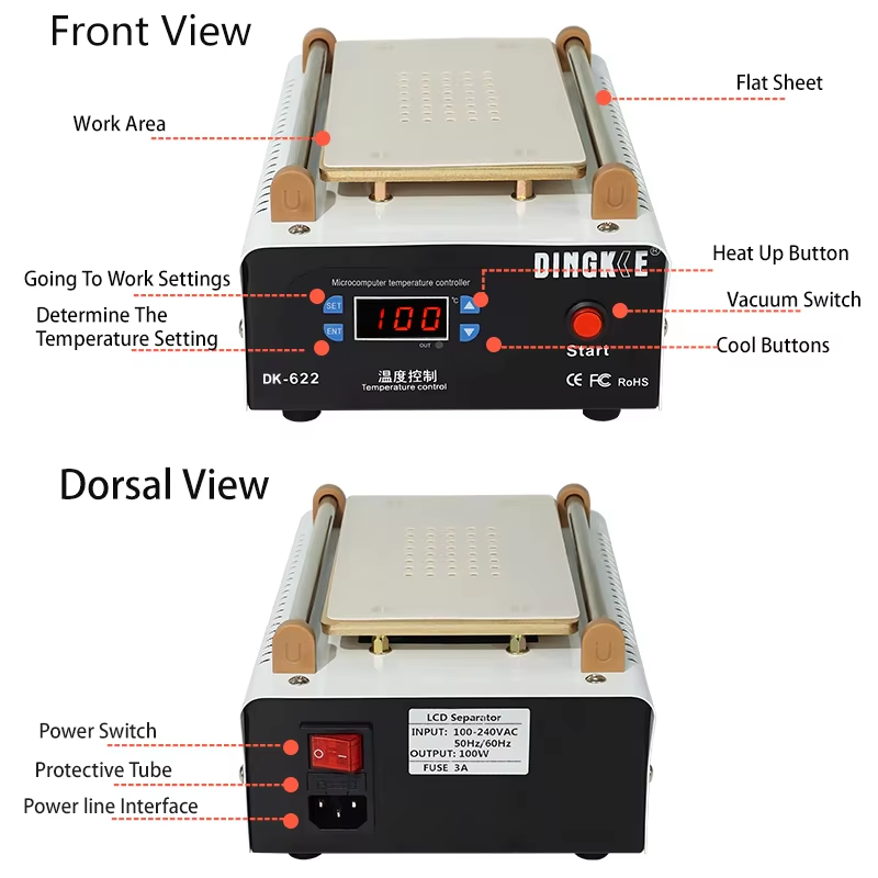 7 inch Vacuum Lcd Touch Screen - Screen Separator Machine review and price