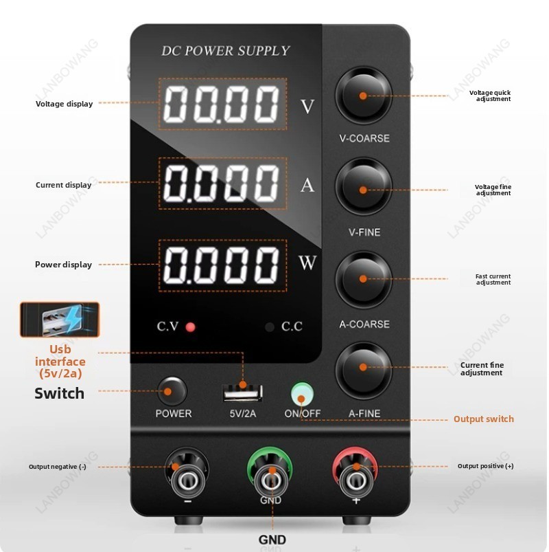 0‑32V 0‑6A Digital Variable Re - Electronics Repair Bench review and price