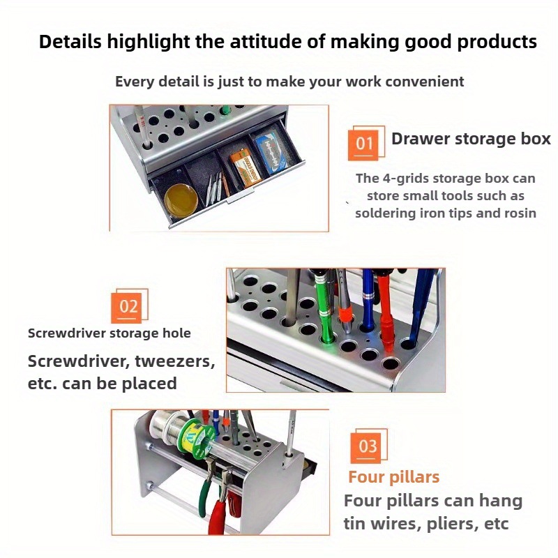 Desktop Repair Tool Organizer  - Electronics Repair Bench review and price
