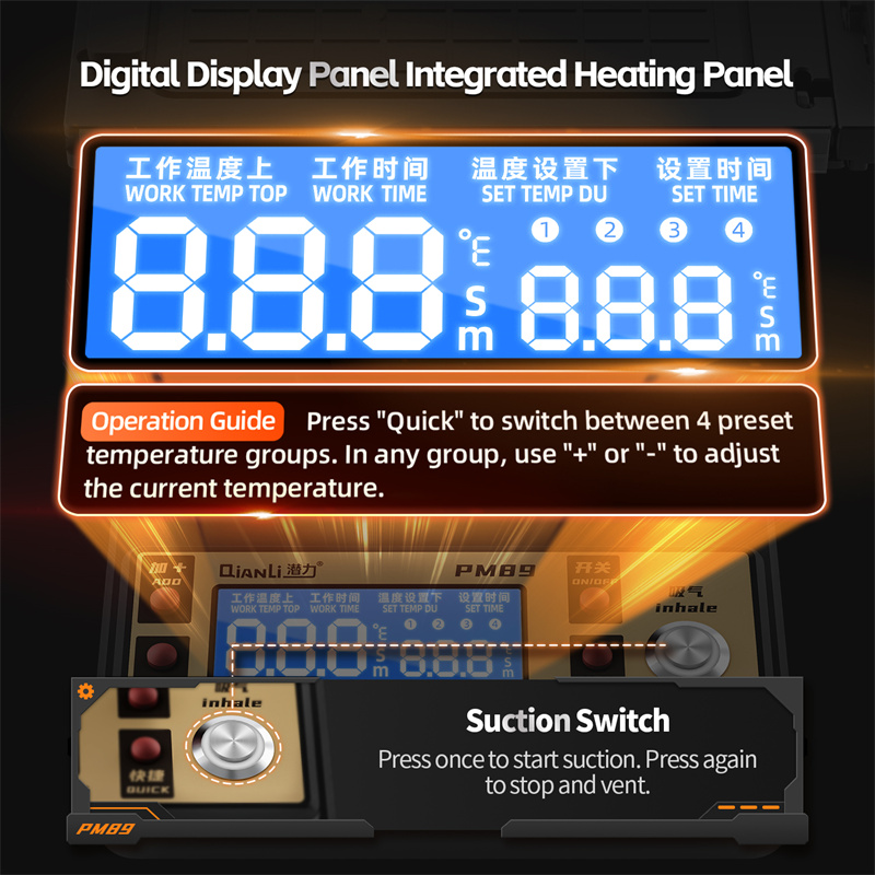 QianLi PM89 360° Rotating Heat - Screen Separator Machine review and price